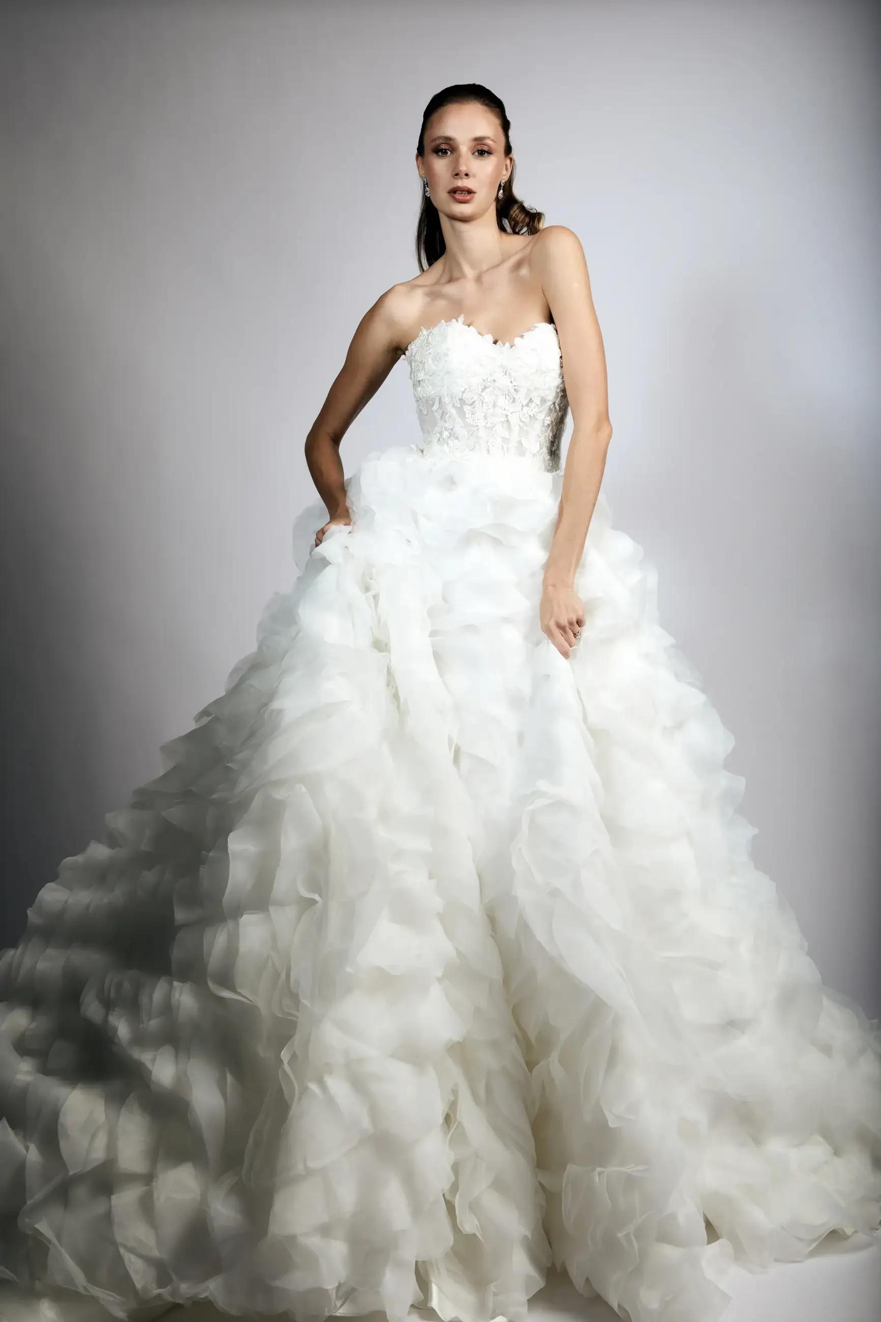 Stephen Yearick bridal gown
