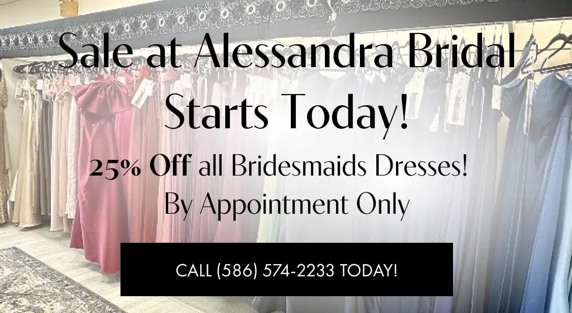 bridesmaids sale event banner