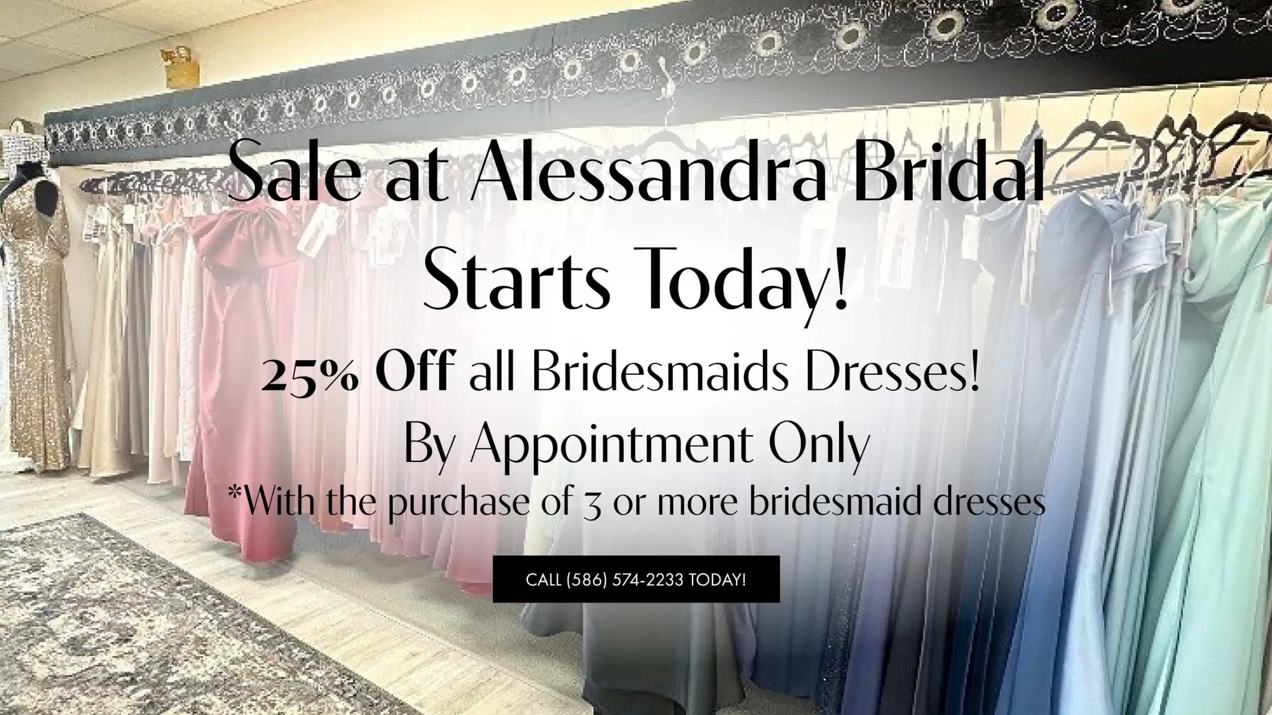 bridesmaids sale banner